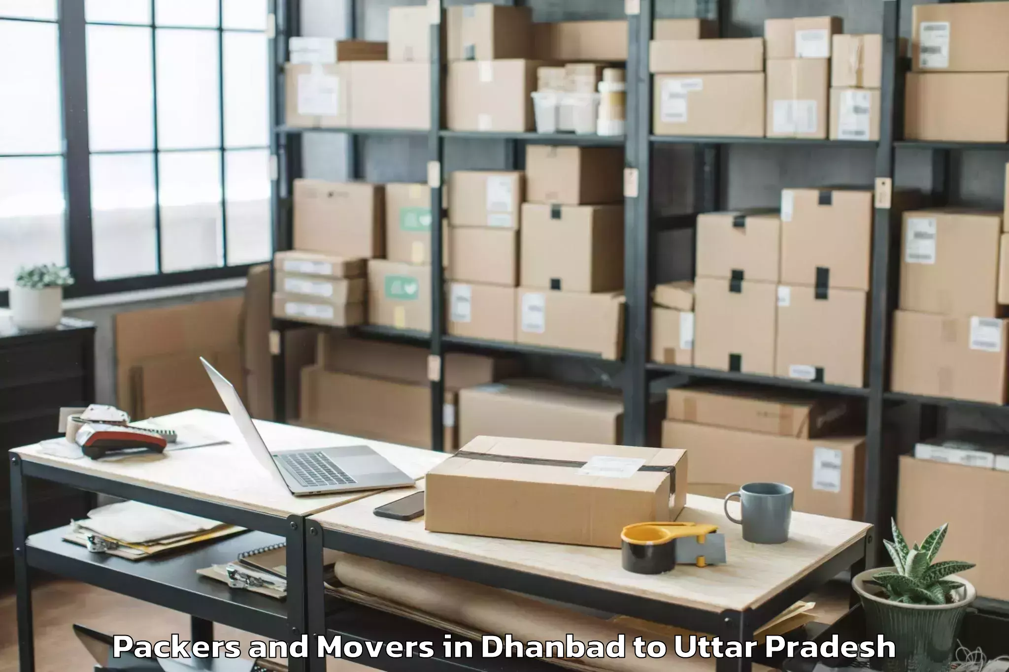 Leading Dhanbad to Bangarmau Packers And Movers Provider